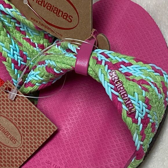 Havaianas Pink Flux Flip Flop Slide NWT - Picture 2 of 6